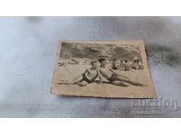 Photo Varna Two boys on the beach 1948