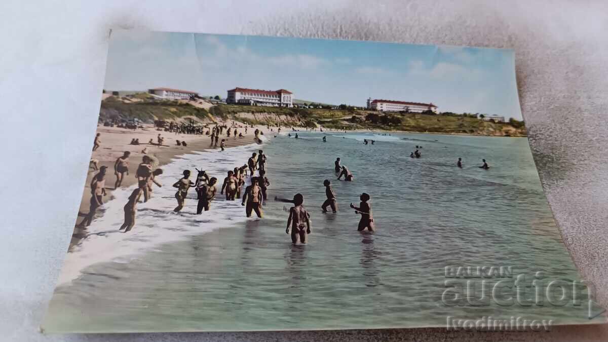 Postcard Nessebar Beach 1960 Postcard Nessebar Beach 1960