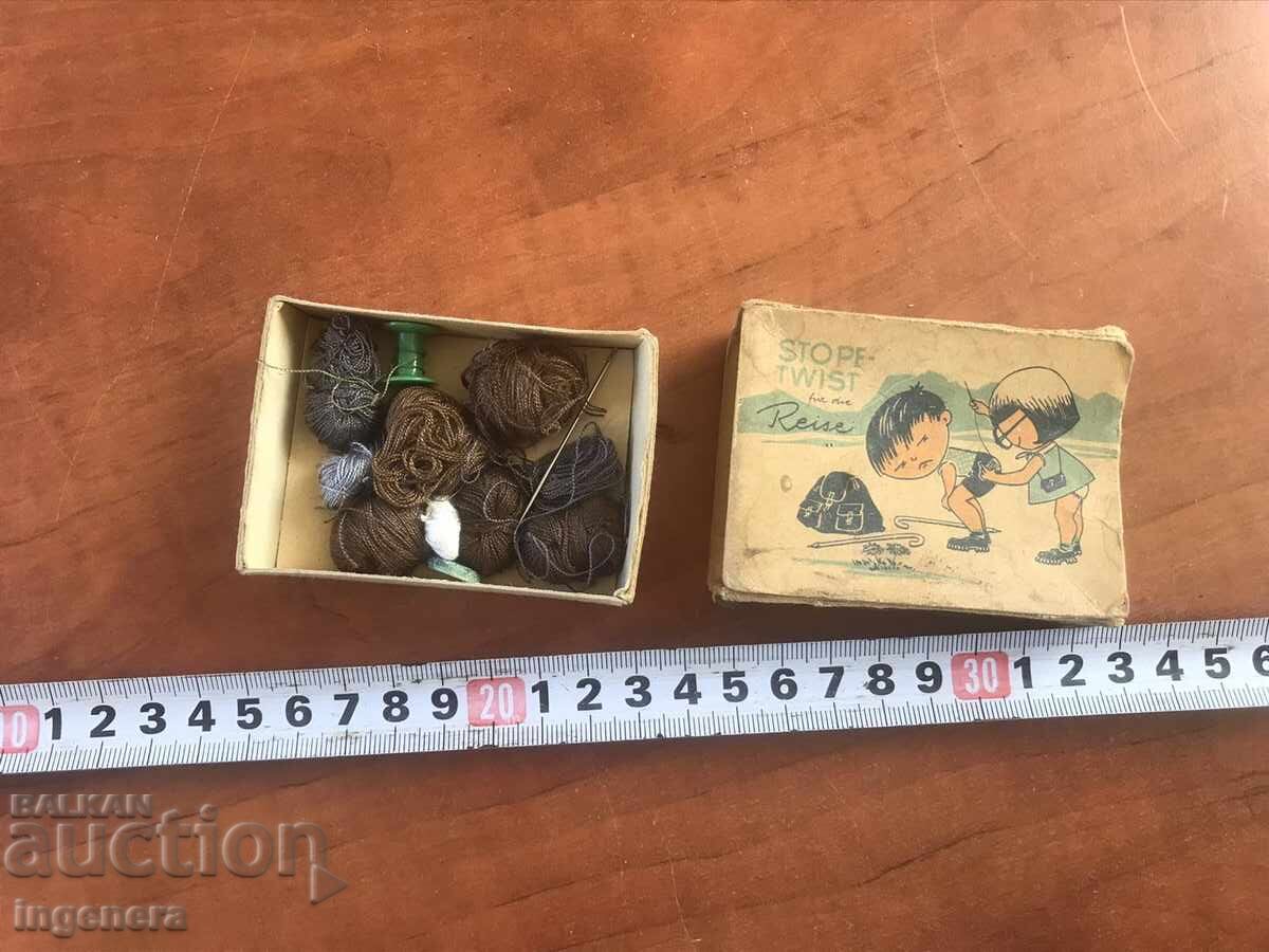 OLD CARDBOARD BOX BOX WITH THREADS PRESSED CARDBOARD with price 9.00 BGN | € 4.60 OLD CARDBOARD BOX BOX WITH THREADS PRESSED CARDBOARD with price 9.00 BGN | € 4.60