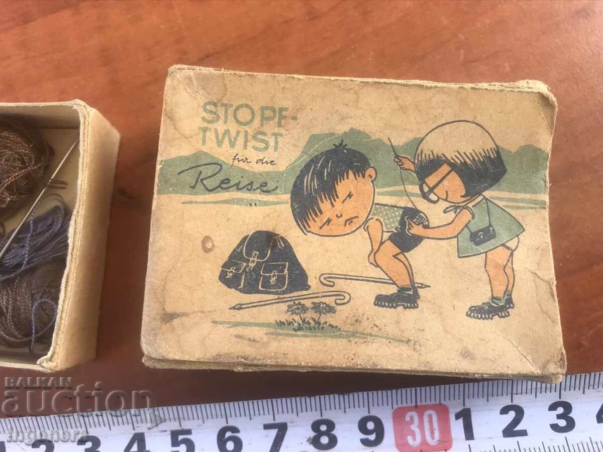 Auction OLD CARDBOARD BOX BOX WITH THREADS PRESSED CARDBOARD Auction OLD CARDBOARD BOX BOX WITH THREADS PRESSED CARDBOARD