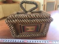 BOX CHEST RATTAN WICKER VINTAGE CHEST