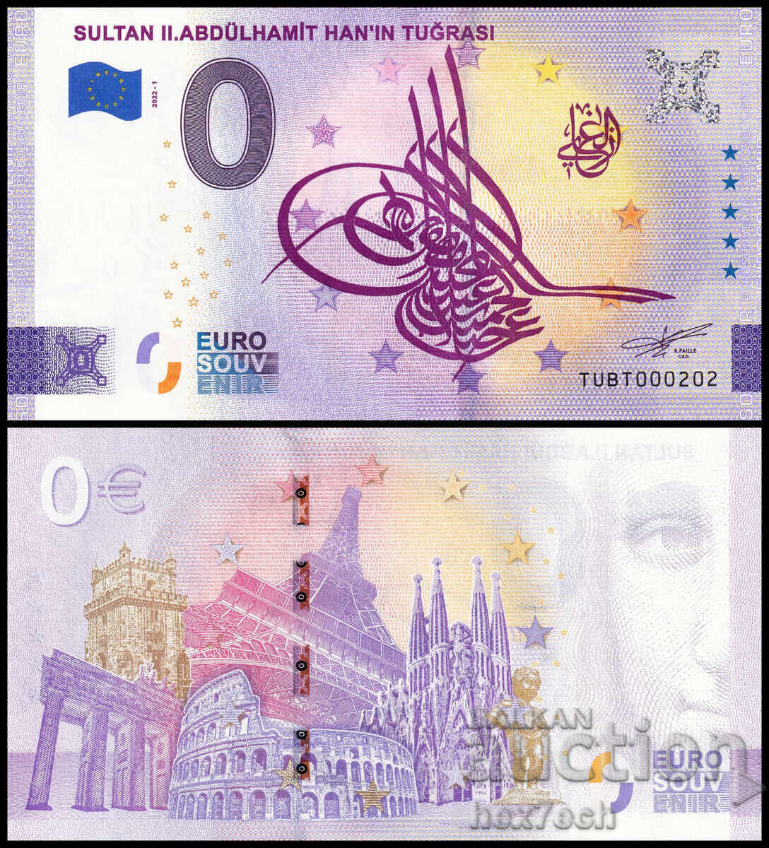 ❤️ ⭐ Turkey 2022 0 Euro Sultan II Abdülhamit UNC new ⭐ ❤️ ❤️ ⭐ Turkey 2022 0 Euro Sultan II Abdülhamit UNC new ⭐ ❤️