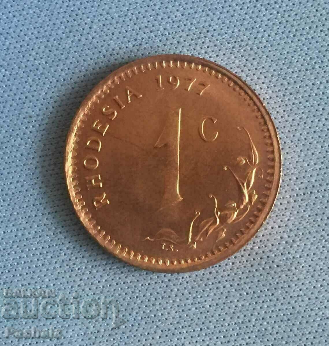 Rhodesia 1 cent 1977 Rhodesia 1 cent 1977