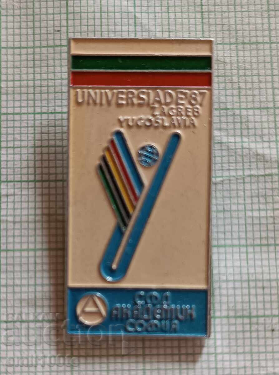Badge - Universiade Zagreb 87 SFD Academic Sofia