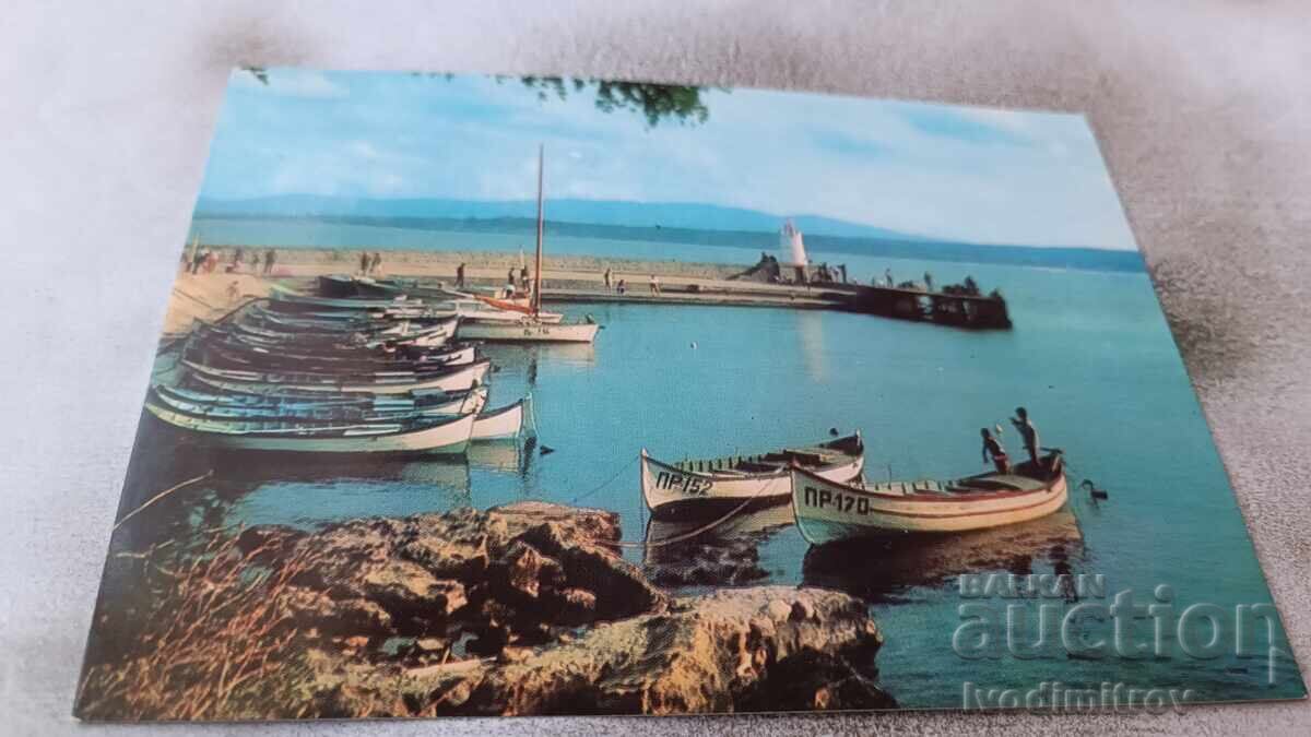 Carte poștală Portul Pomorie 1975 Carte poștală Portul Pomorie 1975