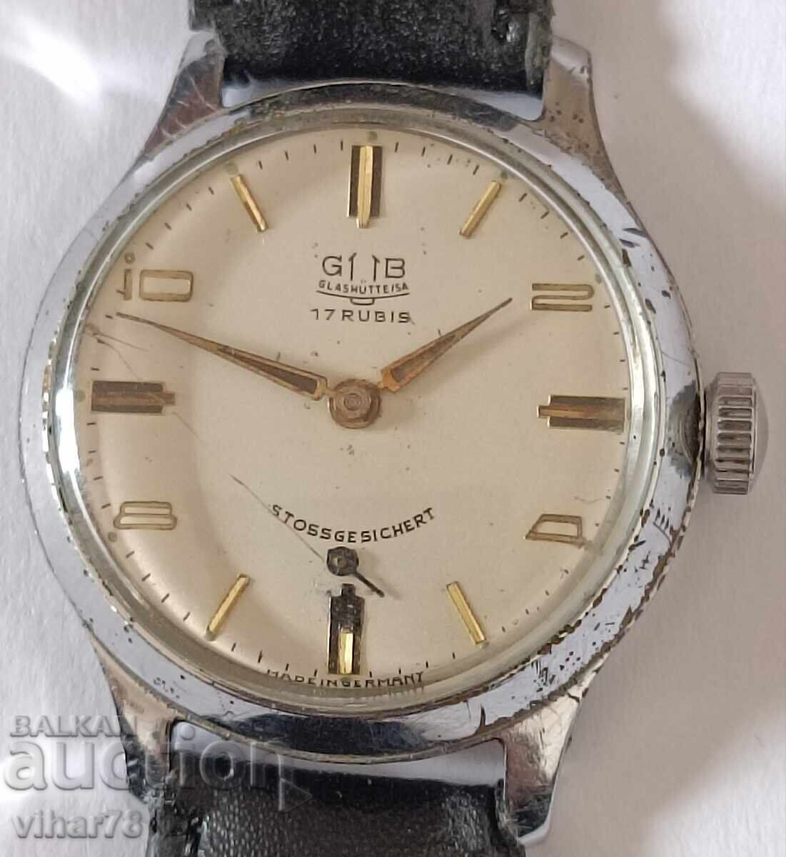 GUB-GLASHUTTE MEN'S WRISTWATCH with price 149.99 BGN | € 76.69