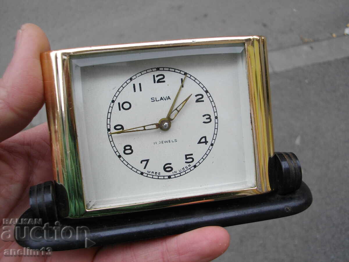 Auction COLLECTIBLE ALARM CLOCK SLAVA SLAVA 57 Auction COLLECTIBLE ALARM CLOCK SLAVA SLAVA 57