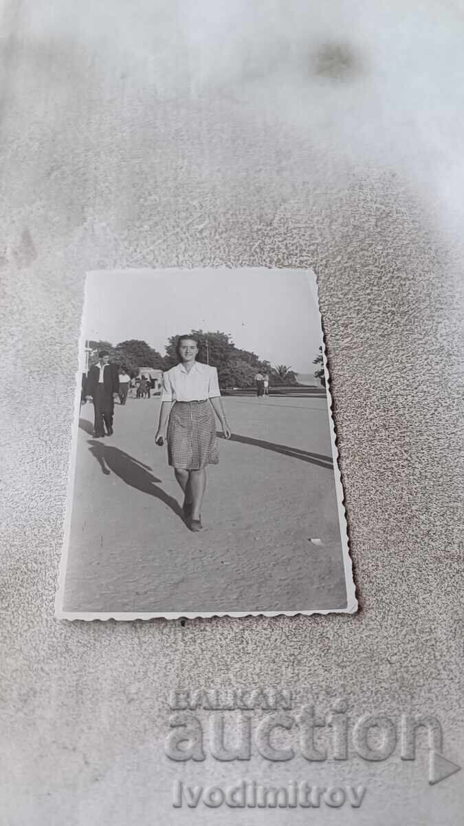 Photo Varna Young girl on a walk 1946 Photo Varna Young girl on a walk 1946