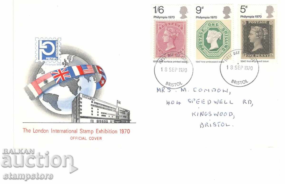 FDC Great Britain International Philatelic Exhibition London FDC Great Britain International Philatelic Exhibition London
