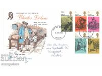 FDC Great Britain - 100 years since the death of Charles Dickens