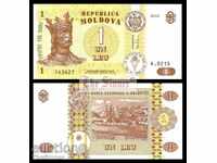 МОЛДОВА 1 Леу MOLDOVA 1 Leu, P8, 2010 UNC /c