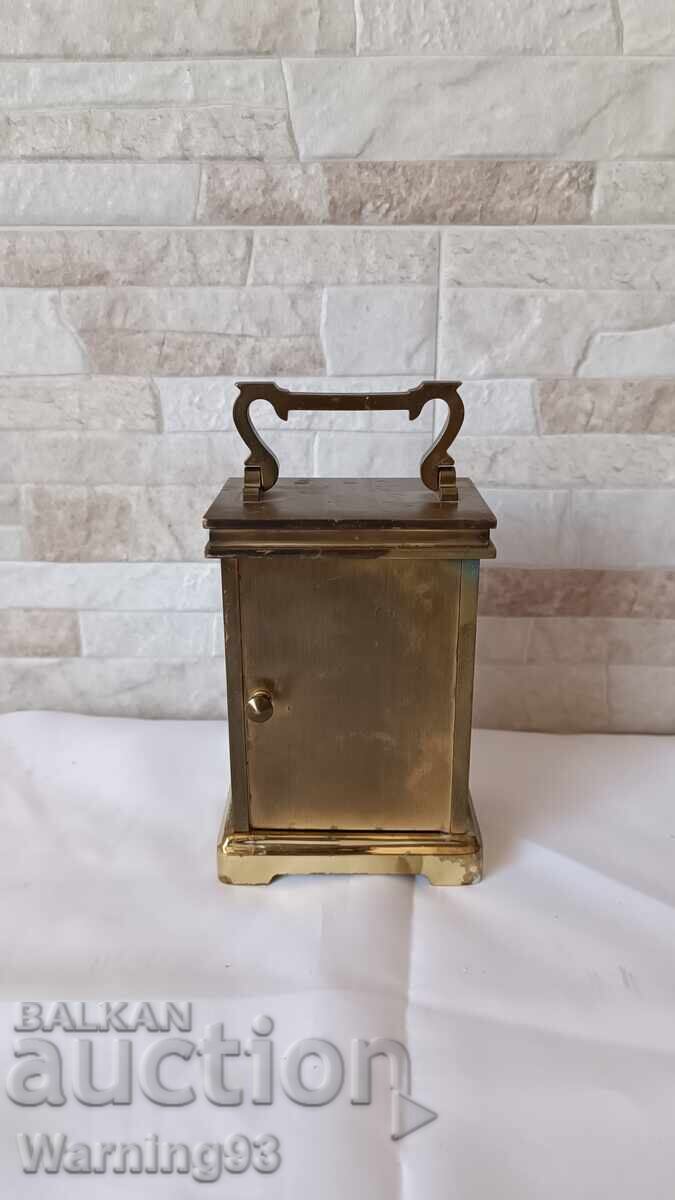 Old bronze clock - METAMEC - Made in England - 1970. - 5 Old bronze clock - METAMEC - Made in England - 1970. - 5