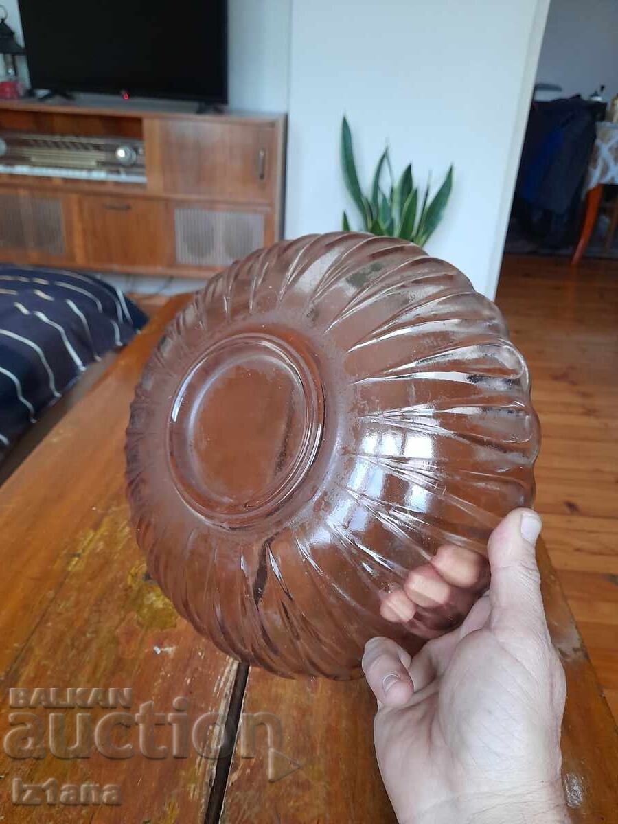 Old glass fruit bowl - 5 Old glass fruit bowl - 5