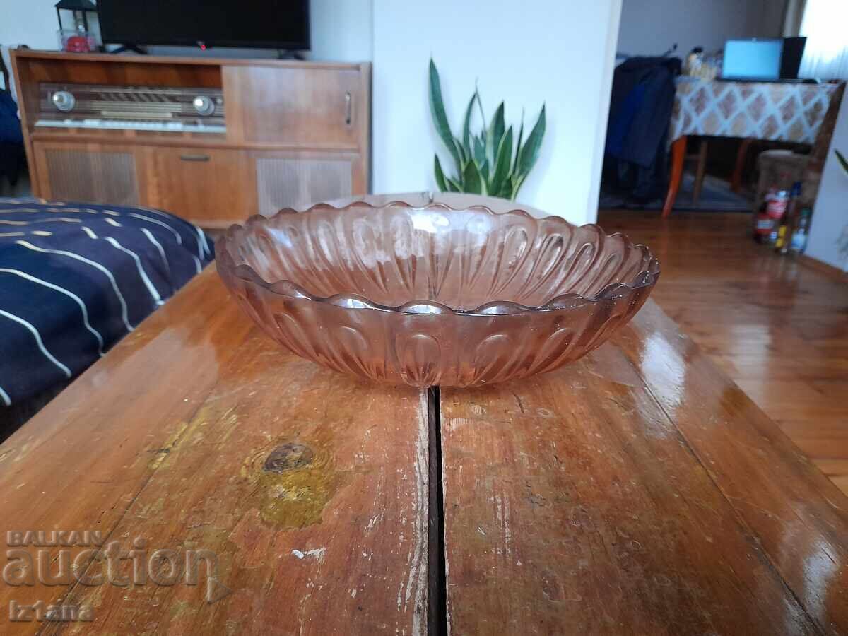 Old glass fruit bowl Old glass fruit bowl