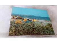 Postcard Camping Aheloy 1984