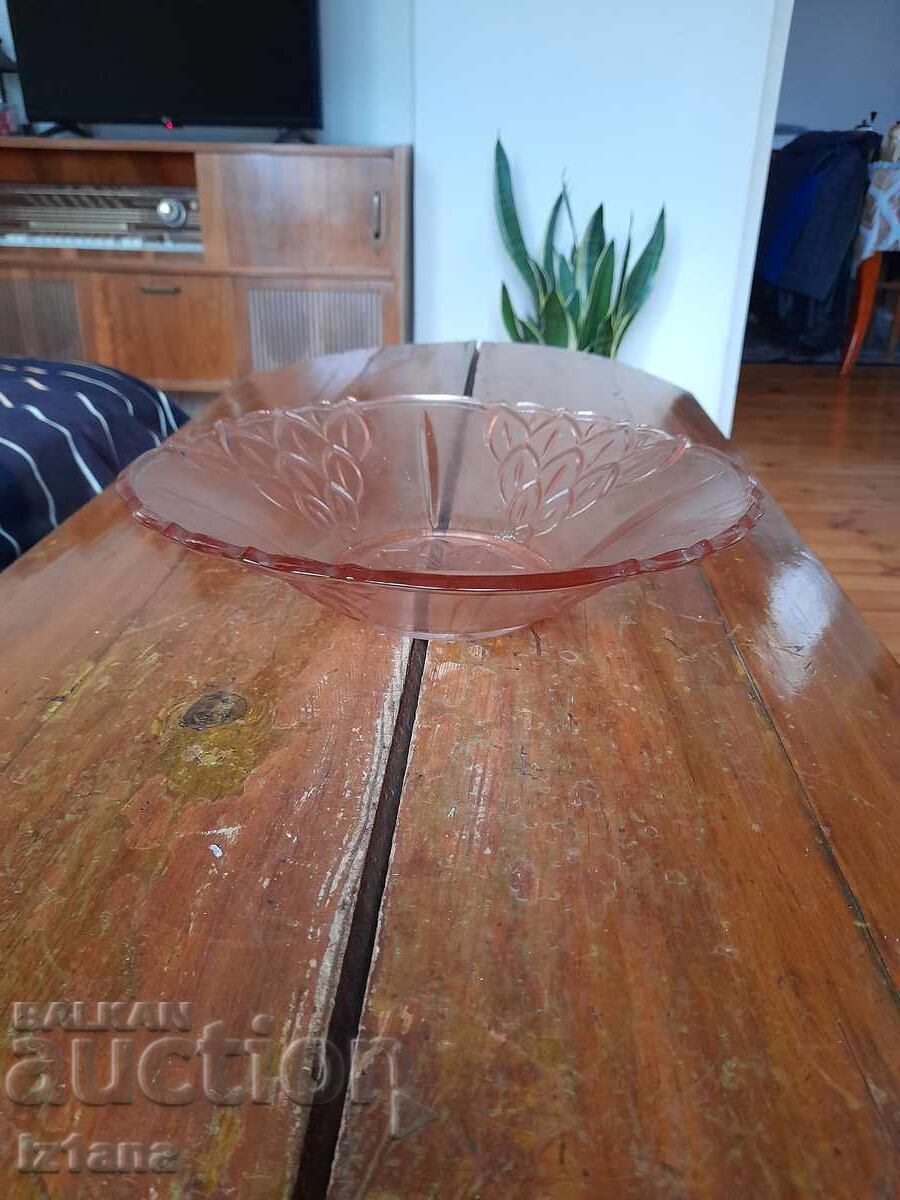 Old glass fruit bowl Old glass fruit bowl