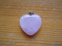 locket - heart - rose quartz