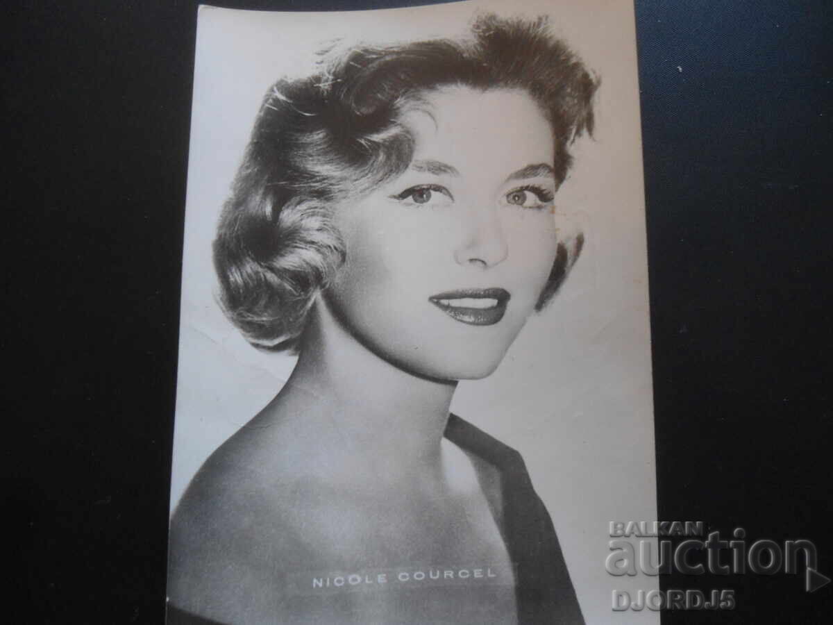 NICOLE COURCEL, Old postcard, 18.IV.1964 NICOLE COURCEL, Old postcard, 18.IV.1964