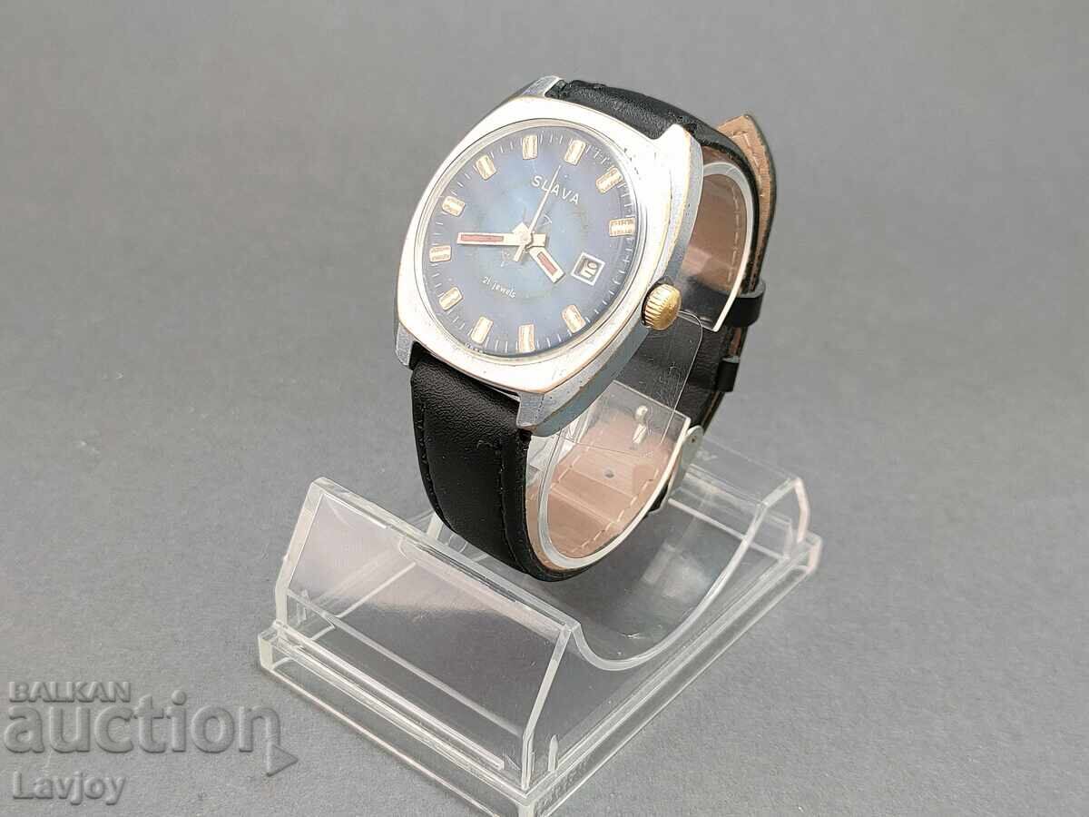 ☭ Slava ☭ Slava*** blue dial retro model with price 70.00 BGN | € 35.79 ☭ Slava ☭ Slava*** blue dial retro model with price 70.00 BGN | € 35.79