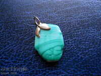 locket - pendant - malachite