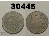 Worms 10 pfennig 1918 Notgeld Германия