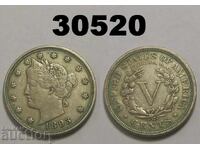 US 5 cents 1893