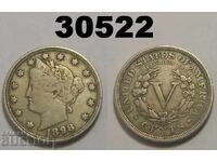 USA 5 cents 1898