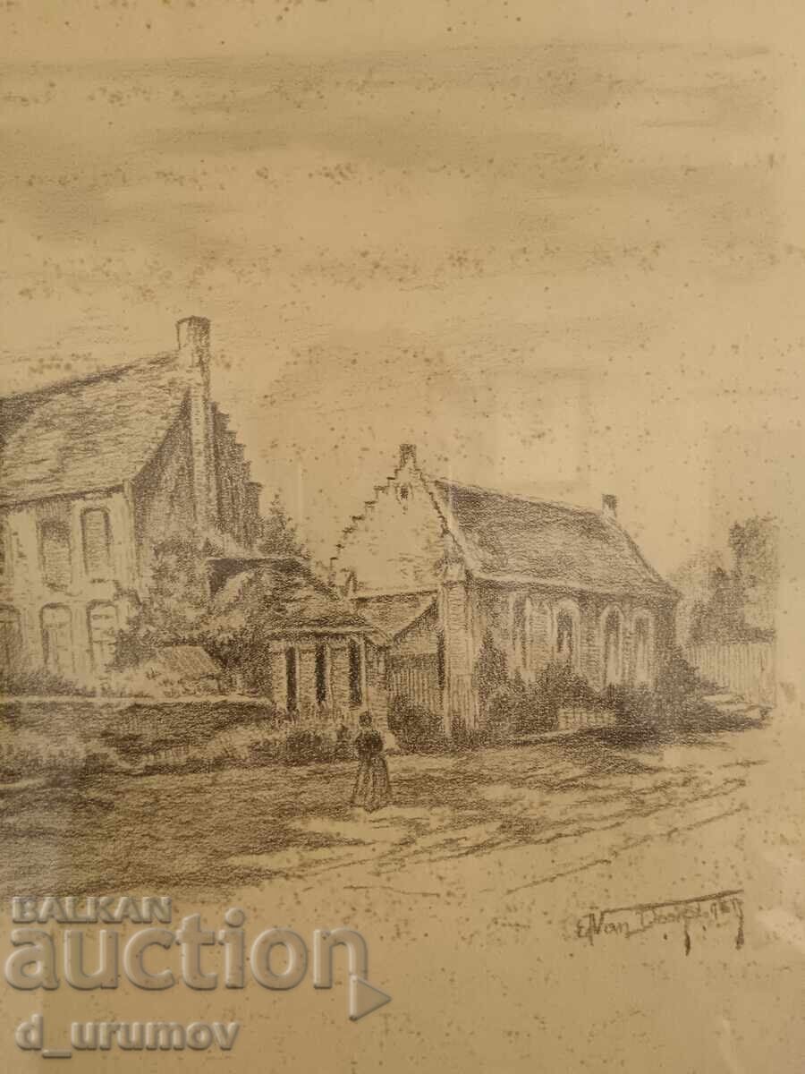 Δημοπρασία Λιθογραφία του διάσημου Βέλγου καλλιτέχνη Edmond Van Dooren Δημοπρασία Λιθογραφία του διάσημου Βέλγου καλλιτέχνη Edmond Van Dooren