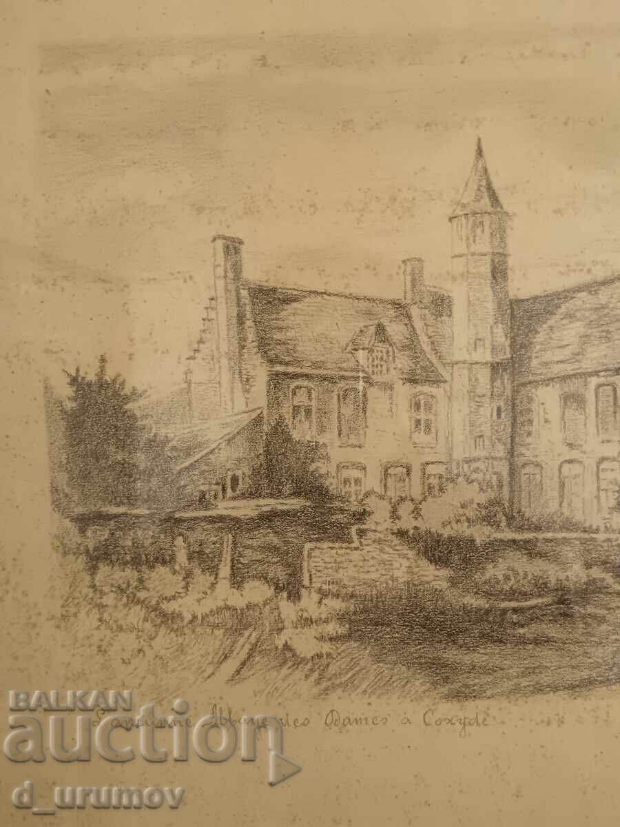 Παράδοση Λιθογραφία του διάσημου Βέλγου καλλιτέχνη Edmond Van Dooren Παράδοση Λιθογραφία του διάσημου Βέλγου καλλιτέχνη Edmond Van Dooren