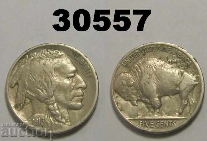 USA 5 cents 1916 Notes Buffalo nickel