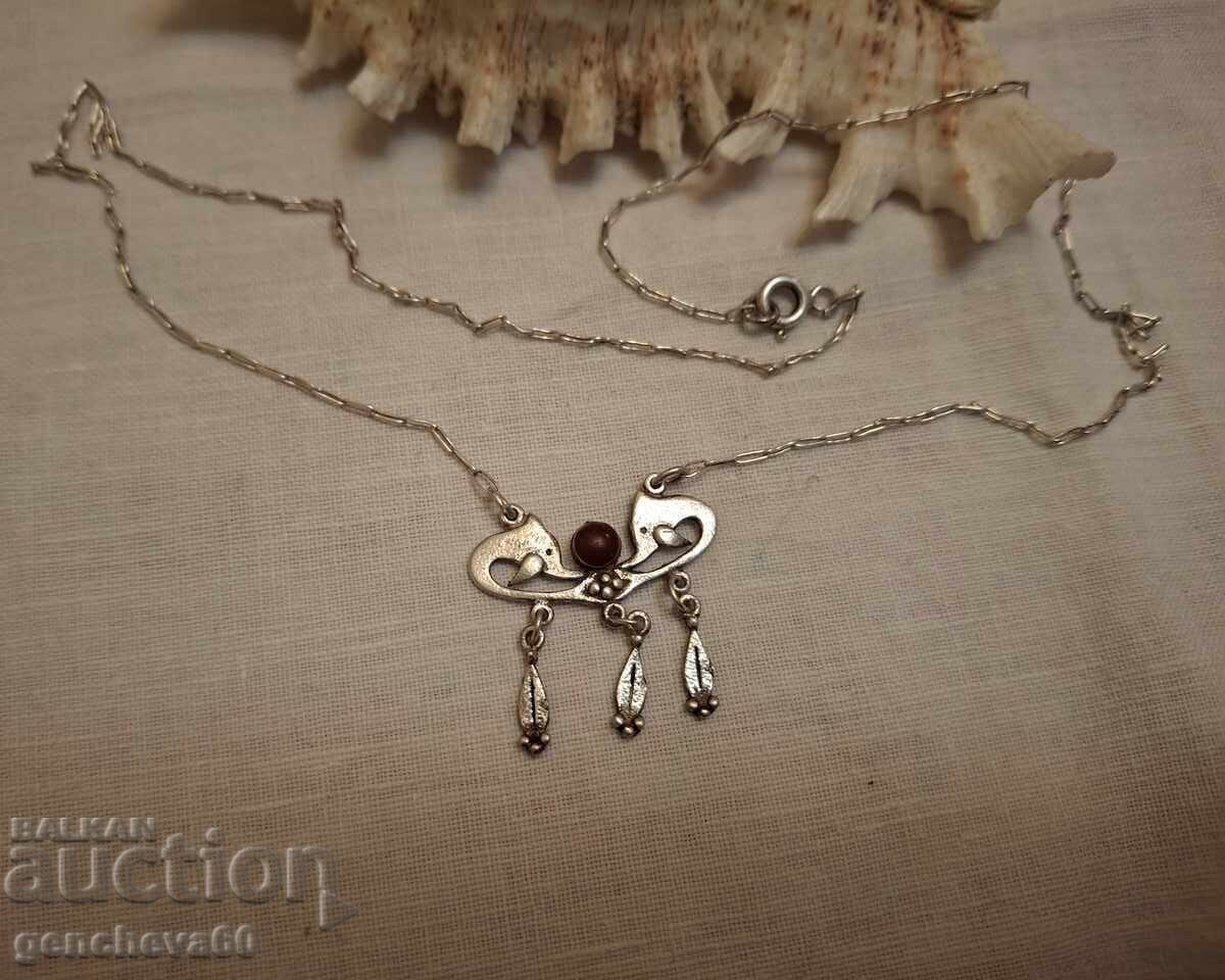 Retro necklace, pendant, silver dolphins with price 25.00 BGN | € 12.78 Retro necklace, pendant, silver dolphins with price 25.00 BGN | € 12.78