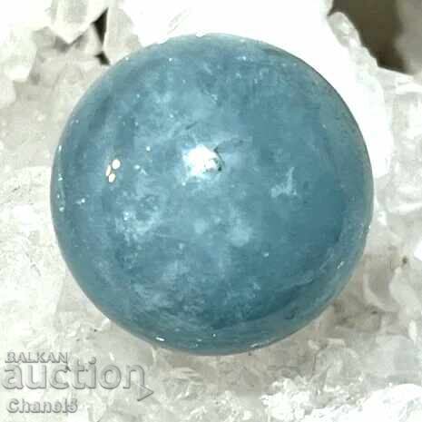 NATURAL AQUAMARINE - SPHERE, BALL, BRAZIL - 4.00 ct (752 with price 14.00 BGN | € 7.16