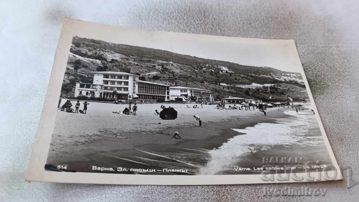 Postcard Golden Sands The Beach Postcard Golden Sands The Beach