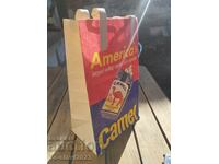 Retro- Advertising cigarette bag,,Camel,,Winston,,