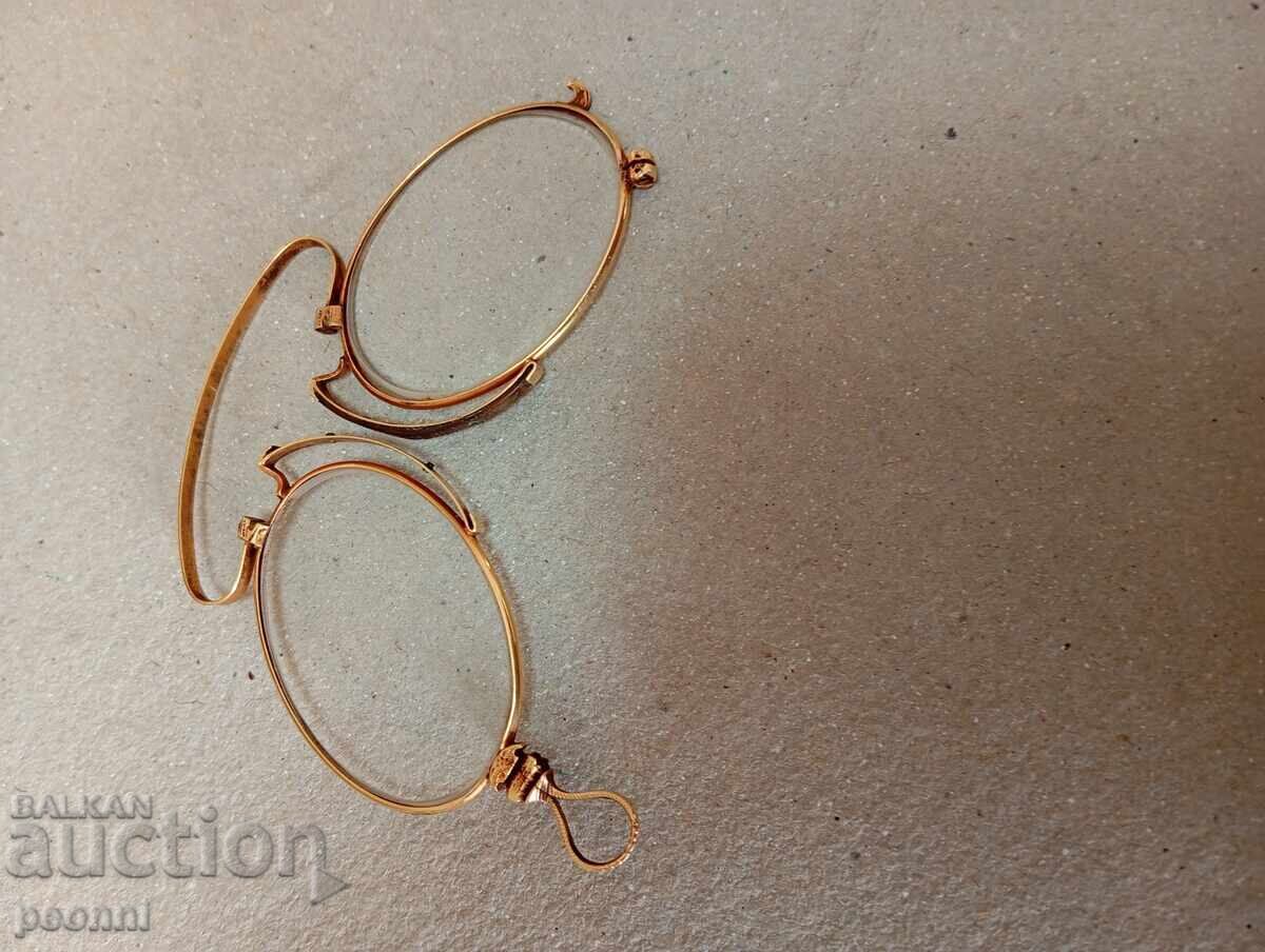 18 karat gold pince-nez from the 19th century. - 5 18 karat gold pince-nez from the 19th century. - 5