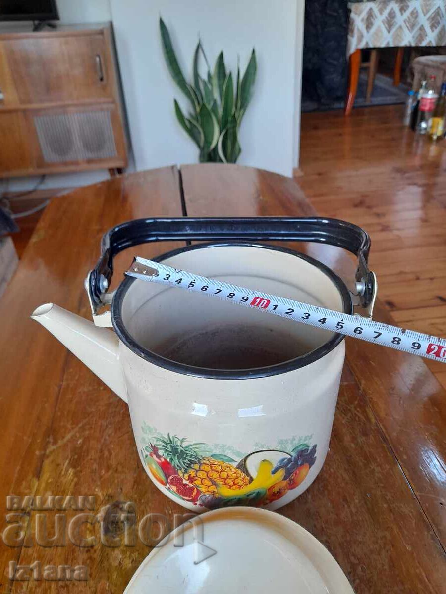 Old enamel teapot - 7 Old enamel teapot - 7