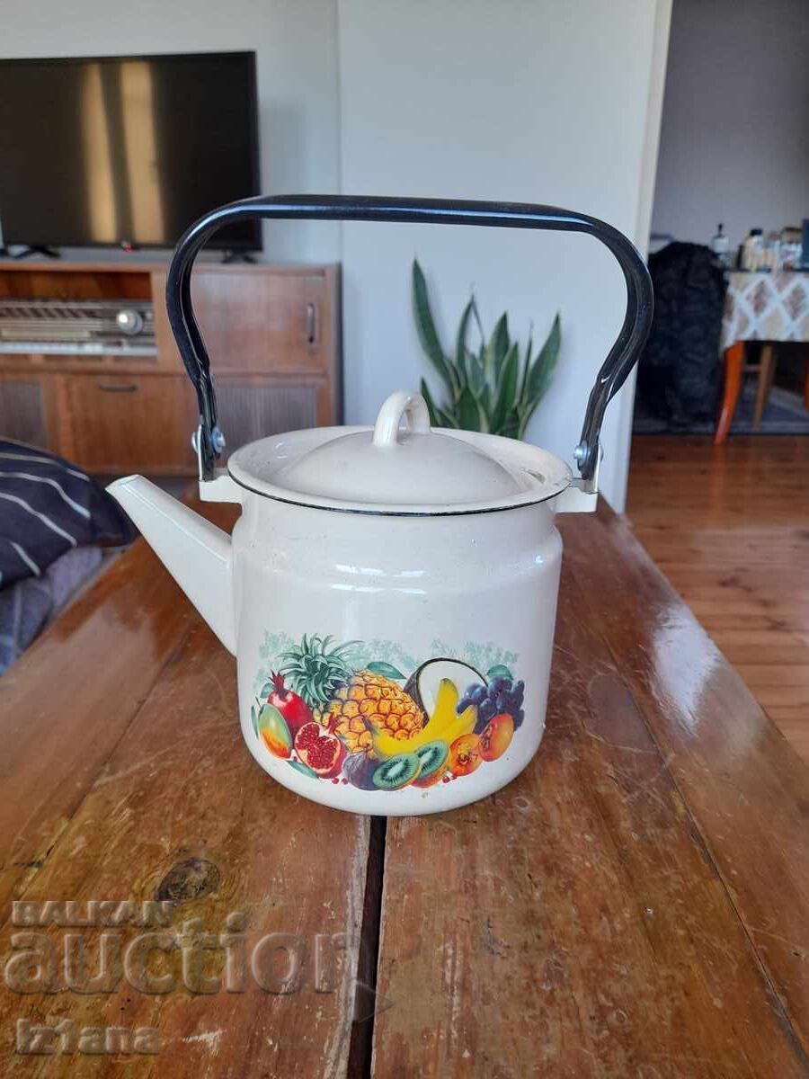Old enamel teapot Old enamel teapot