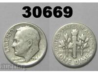 USA 1 dime 1948 D (10 cents) silver