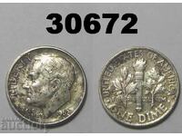 USA 1 dime 1962 (10 cents) silver