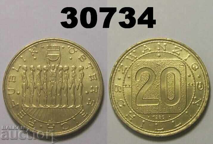 Αυστρία 20 σελίνια 1980 Αυστρία 20 σελίνια 1980