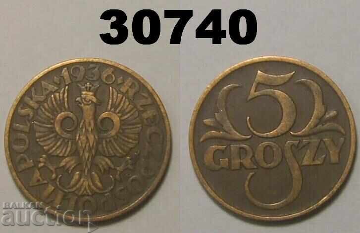 Poland 5 groszy 1936 Poland 5 groszy 1936