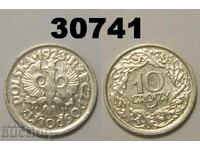 Polonia 10 groschen 1923 nichel