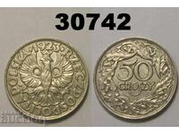 Polonia 50 groschen 1923 nichel