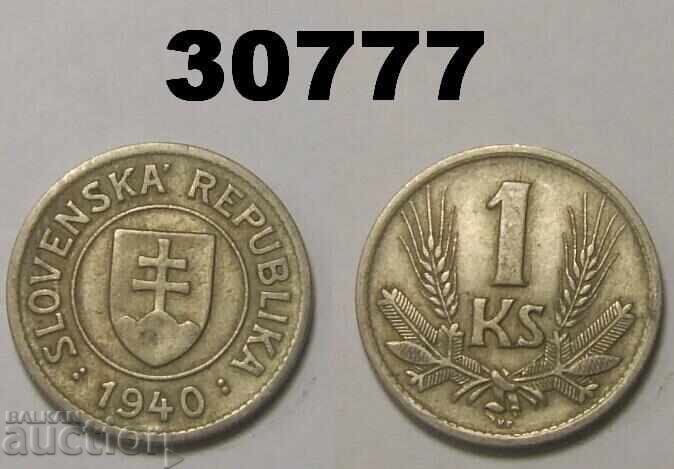 Slovakia 1 crown 1940 Slovakia 1 crown 1940