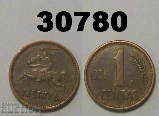 Lithuania 1 cent 1936