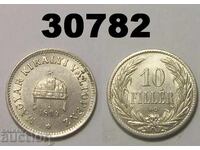 Hungary 10 fillers 1894