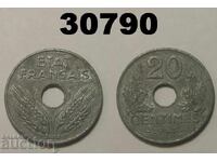 France 20 centimes 1943