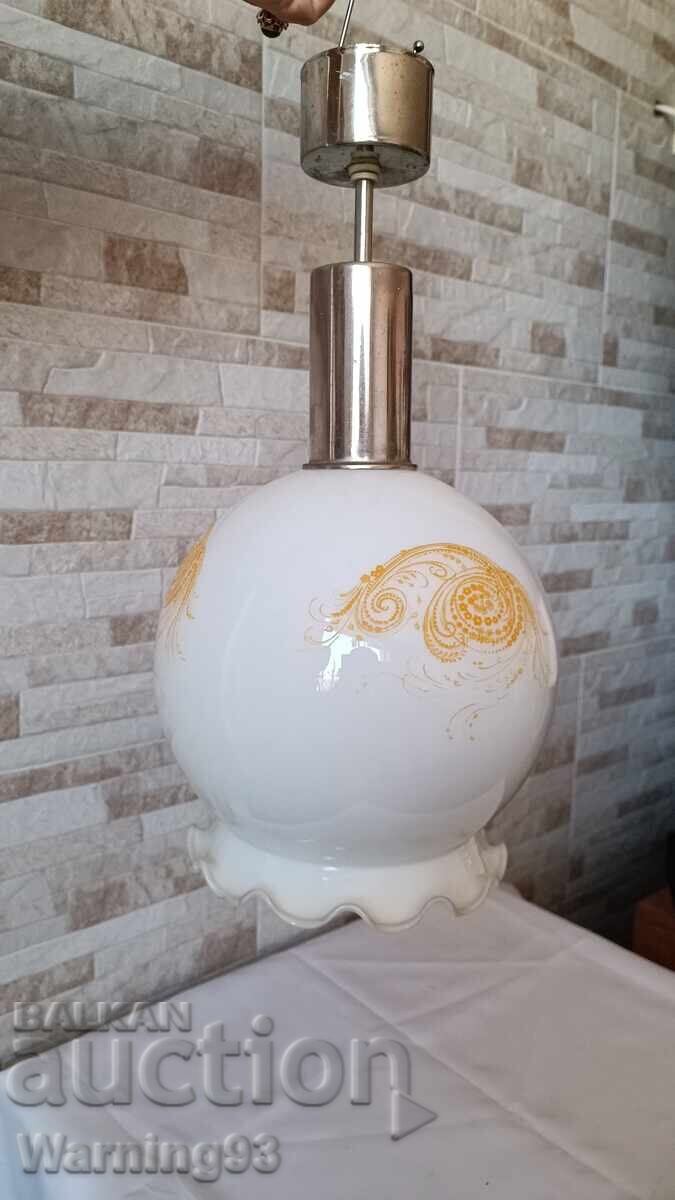 Old chandelier - glass and metal - 1970s with price 35.00 BGN | € 17.90 Old chandelier - glass and metal - 1970s with price 35.00 BGN | € 17.90