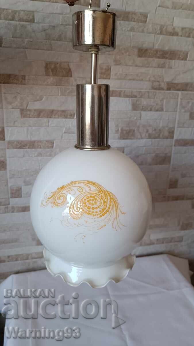 Παλιός πολυέλαιος - γυαλί και μέταλλο - δεκαετία του 1970 - 6 Παλιός πολυέλαιος - γυαλί και μέταλλο - δεκαετία του 1970 - 6