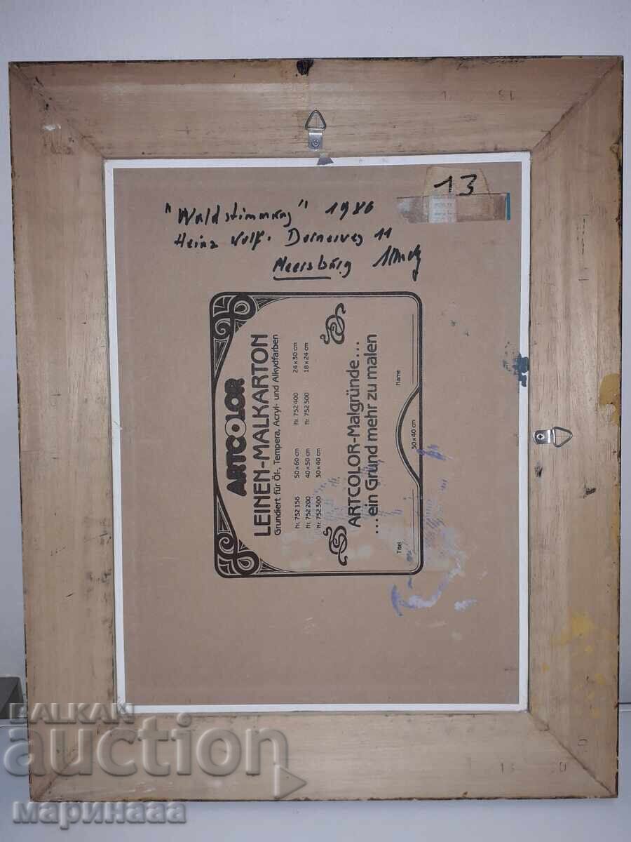 HEINZ WOLF. ''FOREST LANDSCAPE'' - 7 HEINZ WOLF. ''FOREST LANDSCAPE'' - 7